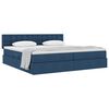 vidaXL Cama com arruma&ccedil;&atilde;o e colch&atilde;o com colch&atilde;o Azul 200 x 200 cm
