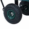 vidaXL Carrinho de m&atilde;o para jardim 350 kg verde
