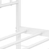 vidaXL Estrutura de cama com cabeceira 140x190 cm metal branco