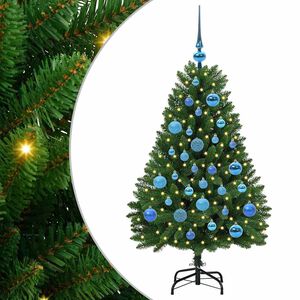 vidaXL &Aacute;rvore de Natal Artificial 120 cm 150 LED Branco quente Verde
