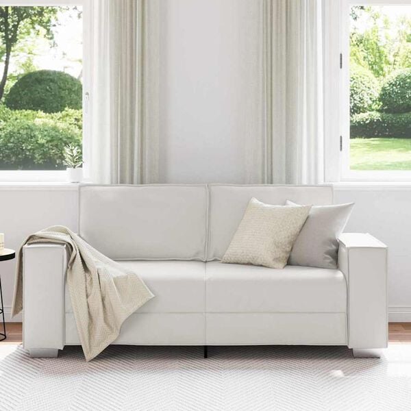 vidaXL Sofá Branco 180 x 78 x 84 cm tecido