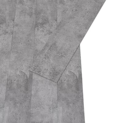 vidaXL Tábuas soalho não-autoadesivas PVC 4,46 m² 3mm castanho cimento