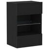 vidaXL Conjunto de m&oacute;vel de TV Preto 40 x 30 x 60,5 cm