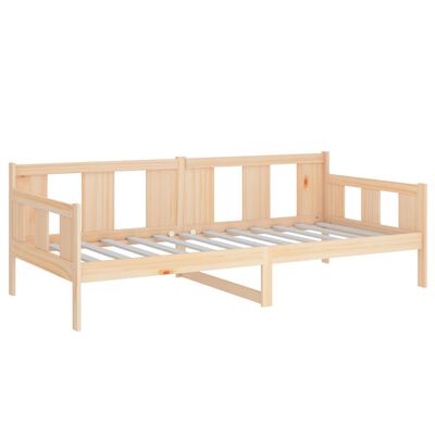 vidaXL Sofá-cama 90 x 200 cm madeira de pinho maciça