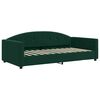 vidaXL Sof&aacute;-cama com colch&atilde;o 100x200 cm veludo verde-escuro