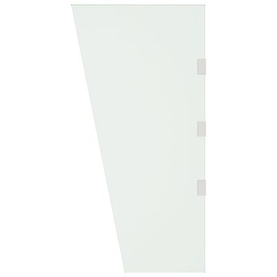 vidaXL Painel lateral p/ toldo porta 50x100cm vidro temp. transparente