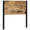 vidaXL Cabeceira de cama 100 cm madeira de mangueira maciça e ferro