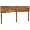 vidaXL Cabeceira de borda viva ROSTOCK Natural 180 cm