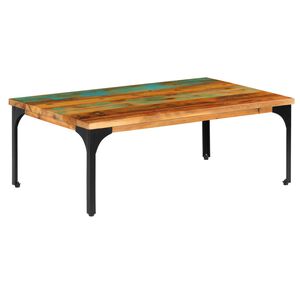 vidaXL Mesa de centro 100x60x35cm madeira recuperada maci&ccedil;a