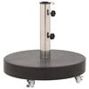 vidaXL Base de guarda-sol redonda granito 30 kg preto