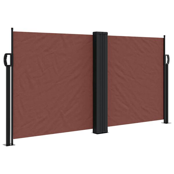 vidaXL Toldo lateral retr&aacute;til 120x600 cm castanho