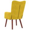 vidaXL poltrona Amarelo 63 x 67 x 94 cm Veludo