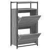 vidaXL Sapateira 60x34x112 cm derivados de madeira cinzento sonoma