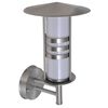 L&acirc;mpada de parede / A&ccedil;o inoxid&aacute;vel, Prata forma de cilindro com Sensor