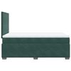 vidaXL Cama boxspring com colch&atilde;o 120x190 cm veludo verde-escuro