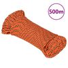 vidaXL Corda de barco 5 mm 500 m polipropileno laranja