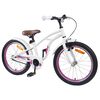 vidaXL Bicicleta Infantil 18 Polegadas para 5-7 anos Branco