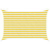 vidaXL Vela de Sombra 2 x 3 m HDPE Retangular Amarelo e Branco