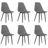 vidaXL Cadeiras de jantar 6 pcs PP cinzento