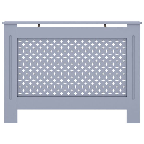 vidaXL Cobertura de radiador 112x19x81,5 cm MDF antracite