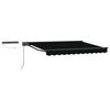 vidaXL Toldo Retr&aacute;til El&eacute;trico Preto e Anthracite 3,5 x 2,5 m