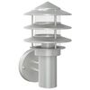 vidaXL Candeeiro de parede para exterior a&ccedil;o inoxid&aacute;vel prateado
