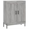 vidaXL Aparador 69,5x34x90 cm derivados de madeira cinzento sonoma