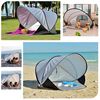 DERYAN Tenda de praia pop-up XXL 155x133x95 cm prateado