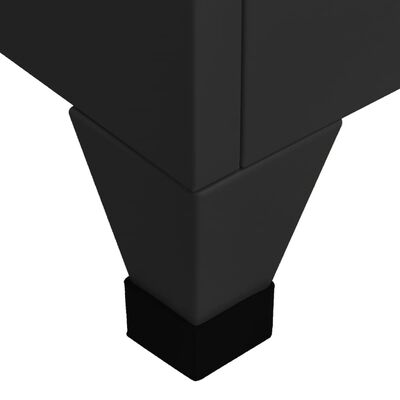 vidaXL Cacifo 38x40x180 cm aço preto