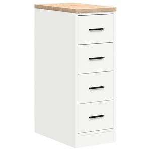 vidaXL Arm&aacute;rio de arruma&ccedil;&atilde;o de garagem Branco 30x51x85 cm