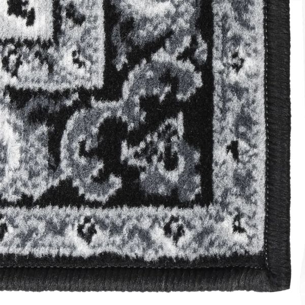 vidaXL Passadeira 80x250 cm polipropileno preto