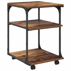 vidaXL Suporte para Impressora Madeira Antiga 43 x 48 x 64 cm