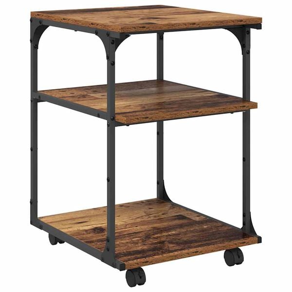 vidaXL Suporte para Impressora Madeira Antiga 43 x 48 x 64 cm