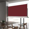 vidaXL Toldo lateral retrátil para pátio 80x300 cm vermelho