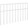 vidaXL Painel de Cerca para Jardim 48 unid. 50 x 30 cm A&ccedil;o Galvanizado