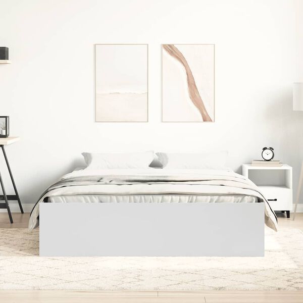 vidaXL Estrutura de cama 160x200 cm branco