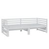 vidaXL Estrutura sof&aacute;-cama de puxar 2x(90x200) cm pinho maci&ccedil;o branco