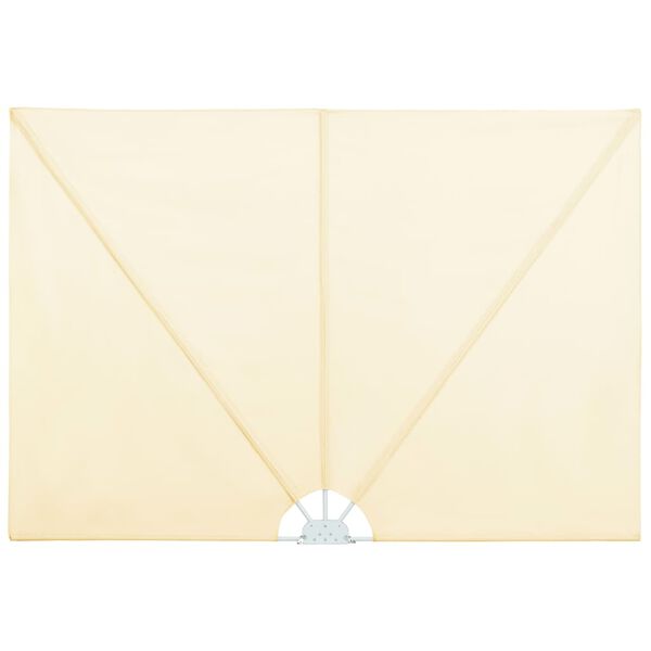 vidaXL Toldo lateral dobrável para terraço 400x200 cm creme