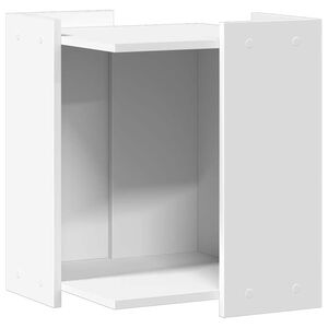 vidaXL Compartimento p/ caixa de areia de gatos deriv. madeira branco