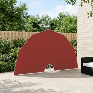 vidaXL Toldo lateral dobr&aacute;vel para terra&ccedil;o 160 cm terracota