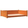 vidaXL Cama para c&atilde;es 105,5x75,5x28 cm madeira de pinho castanho mel