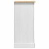 vidaXL Mesa-de-cabeceira com gaveta Branco 53 x 39 x 84 cm