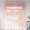 vidaXL Cortinas de voile com laços 2 pcs rosa 140x260 cm