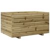 vidaXL Vaso/floreira de jardim 90x60x49,5 cm madeira pinho impregnada