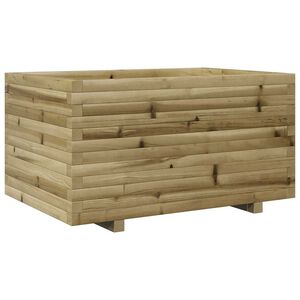 vidaXL Vaso/floreira de jardim 90x60x49,5 cm madeira pinho impregnada