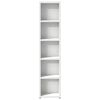 vidaXL Arm&aacute;rios para CD 2 pcs 21x16x93,5 cm contraplacado branco