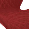vidaXL Cadeiras de jantar girat&oacute;rias 2 pcs veludo vermelho tinto