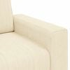 vidaXL Poltrona 100x77x82 cm tecido corduroy creme