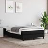 vidaXL Cama boxspring com colch&atilde;o 120x190 cm tecido preto