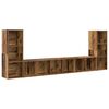vidaXL Conjunto de m&oacute;vel de TV 4 pcs Madeira Antiga 37 x 35 x 107 cm